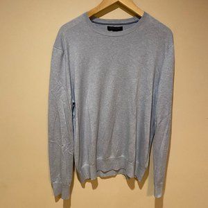Men's Banana Republic Luxury Blend Silk Crew Neck Sweater - Large, Blue
